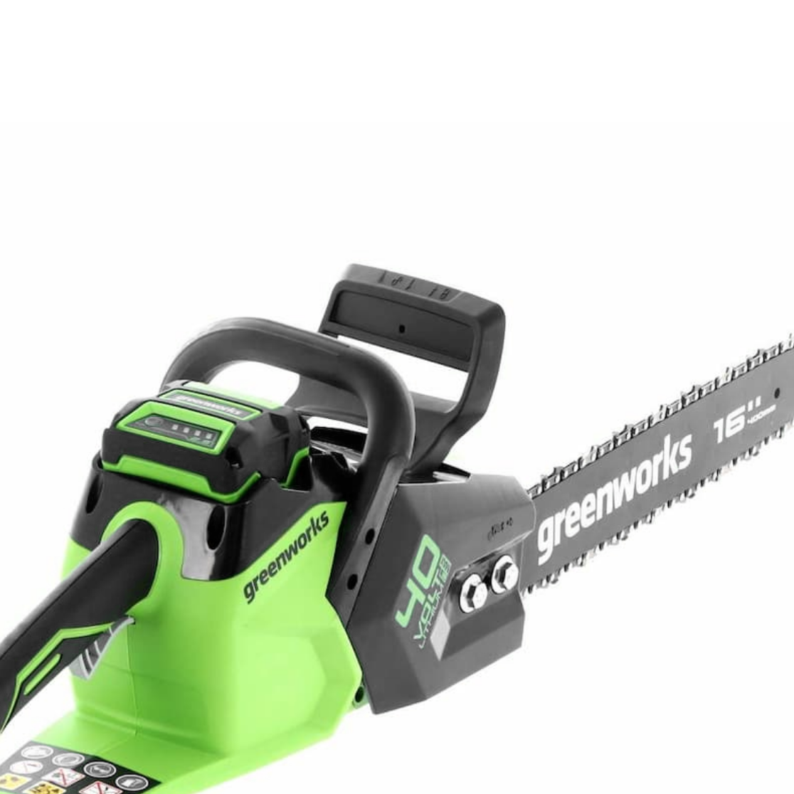 Пила аккумуляторная цепная Greenworks 40 см 40V GD40CS18 2005807, до 1,8 кВт, бесщёточная, без АКБ и ЗУ