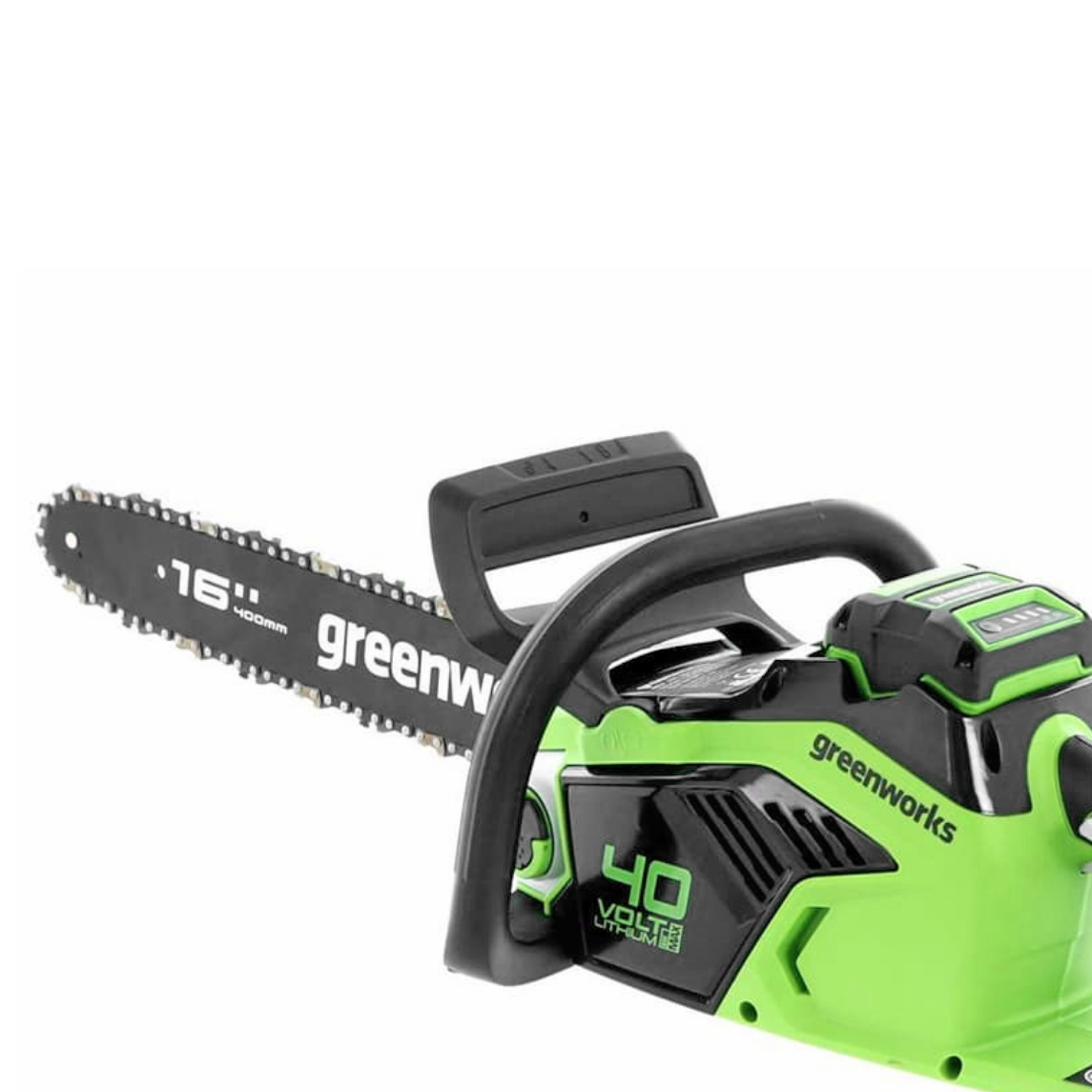 Пила аккумуляторная цепная Greenworks 40 см 40V GD40CS18 2005807, до 1,8 кВт, бесщёточная, без АКБ и ЗУ