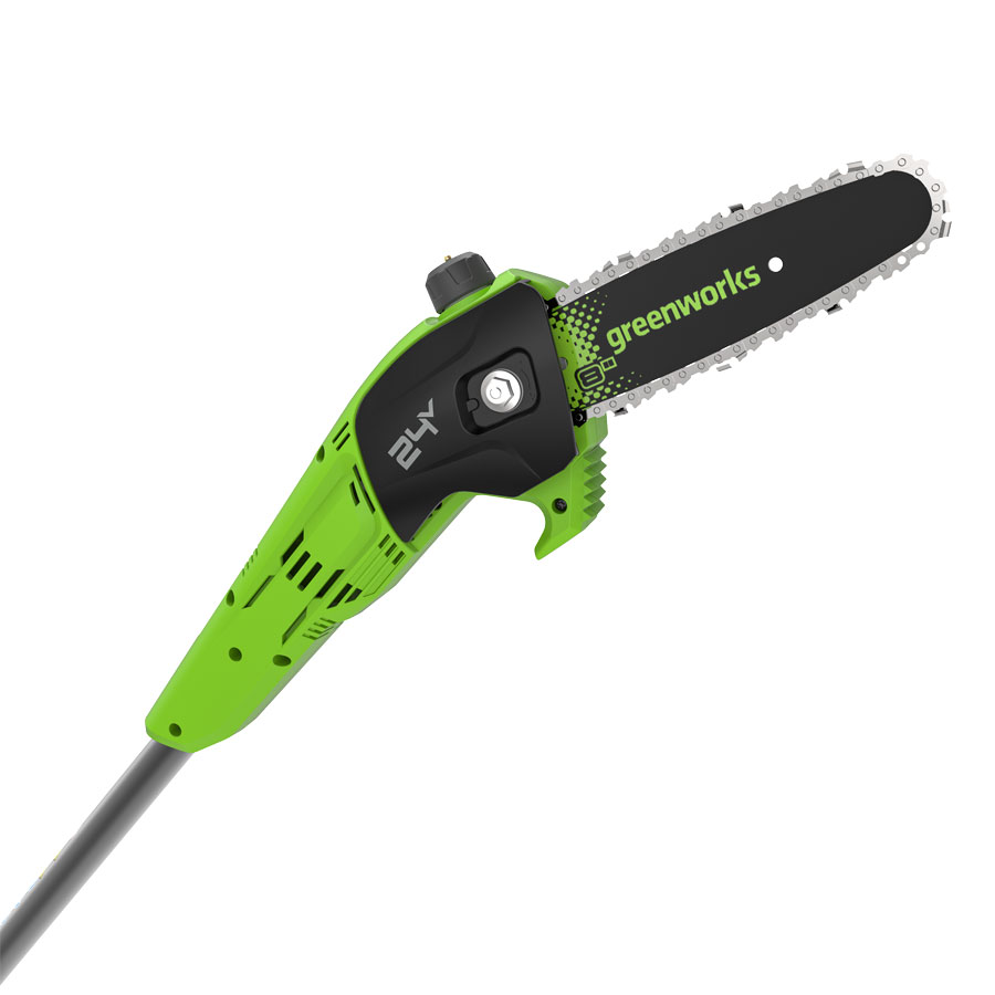 Высоторез – сучкорез аккумуляторный Greenworks 20 см 24V G24PS201 1402607, без АКБ и ЗУ