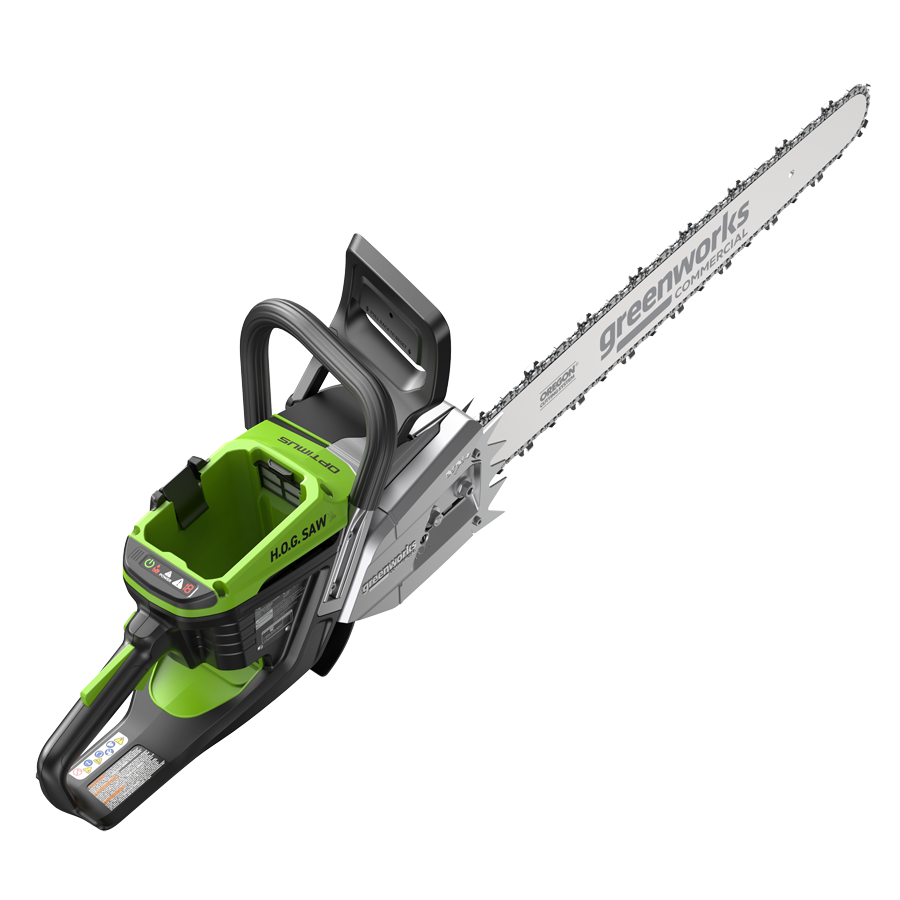 Пила цепная 51 см (5 кВт) аккумуляторная Greenworks 82V OCS800 2009707, бесщёточная, без АКБ и ЗУ