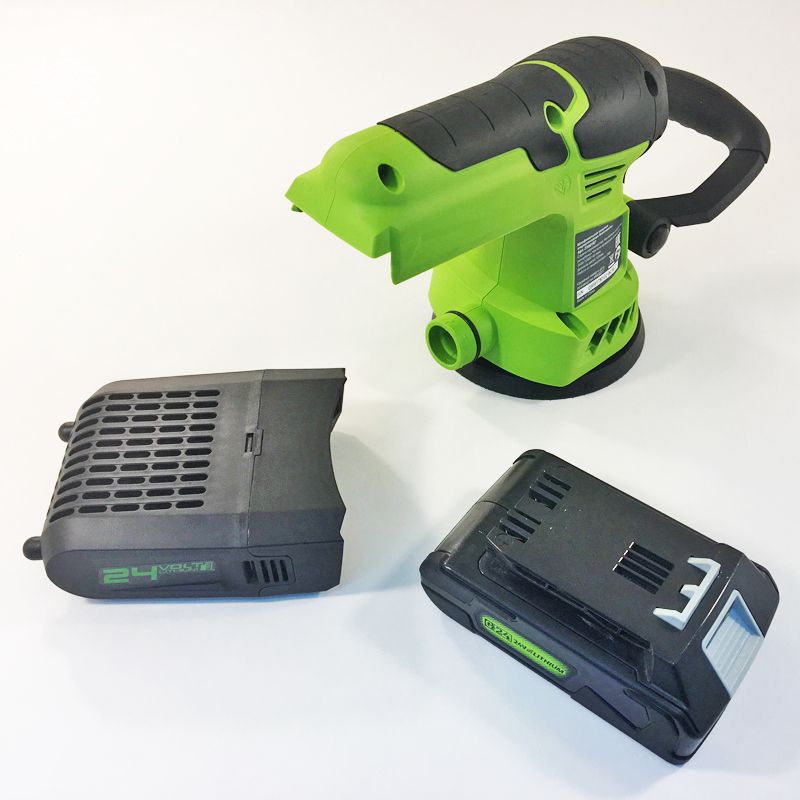 Шлифмашинка эксцентриковая аккумуляторная Greenworks 24V G24ROS, без АКБ и ЗУ